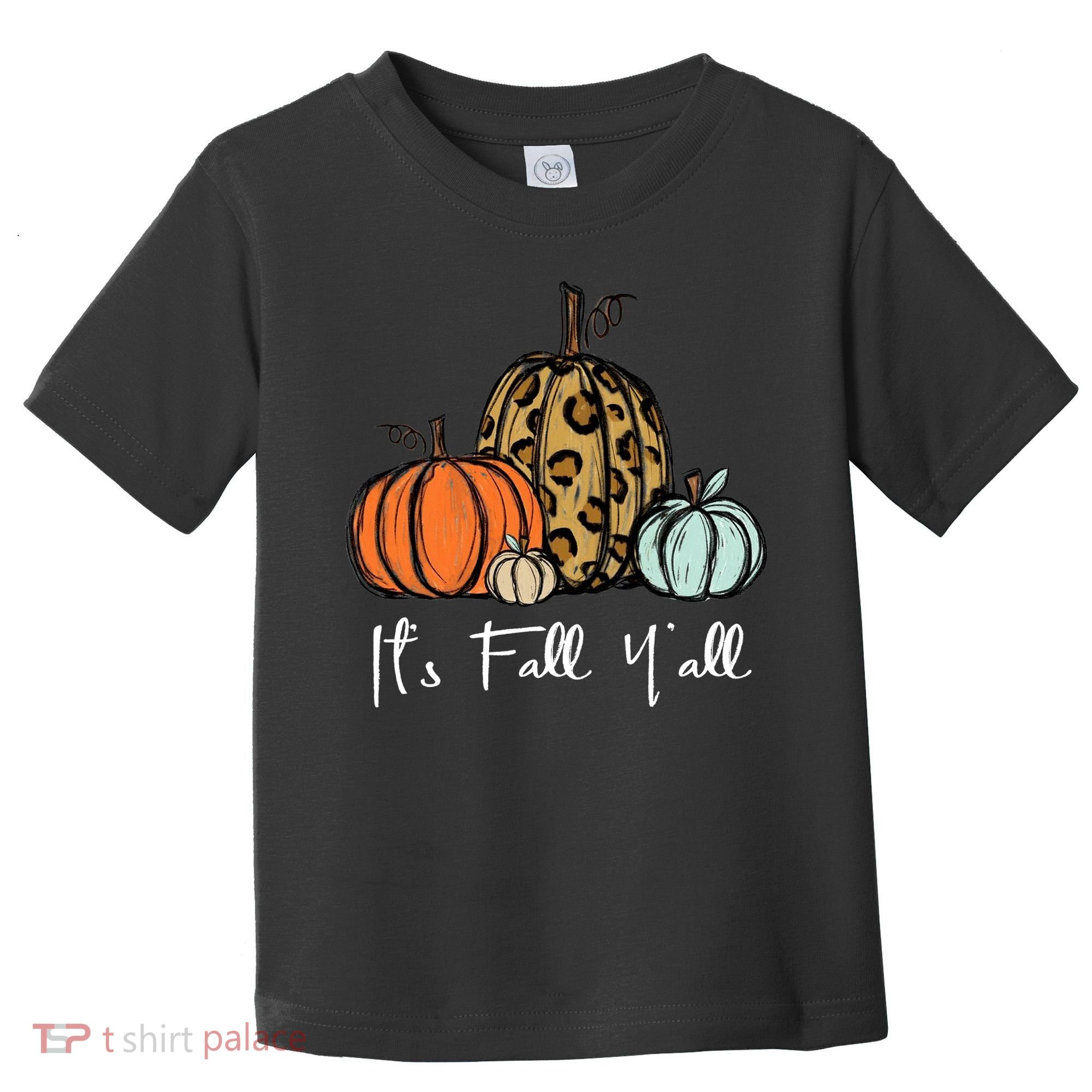 Its Fall Yall Graphic Shirt Women Thanksgiving Pumpkin Splicing Sleeve Fall Toddler T-Shirt