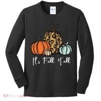 Its Fall Yall Graphic Shirt Women Thanksgiving Pumpkin Splicing Sleeve Fall Kids Long Sleeve Shirt thumb 0