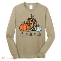 Its Fall Yall Graphic Shirt Women Thanksgiving Pumpkin Splicing Sleeve Fall Long Sleeve Shirt thumb 0