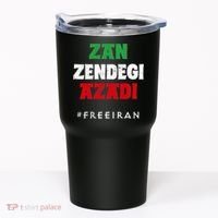 Iranian Flag ZAN ZENDEGI AZADI Support Iranian Women Protest Tumbler thumb 0