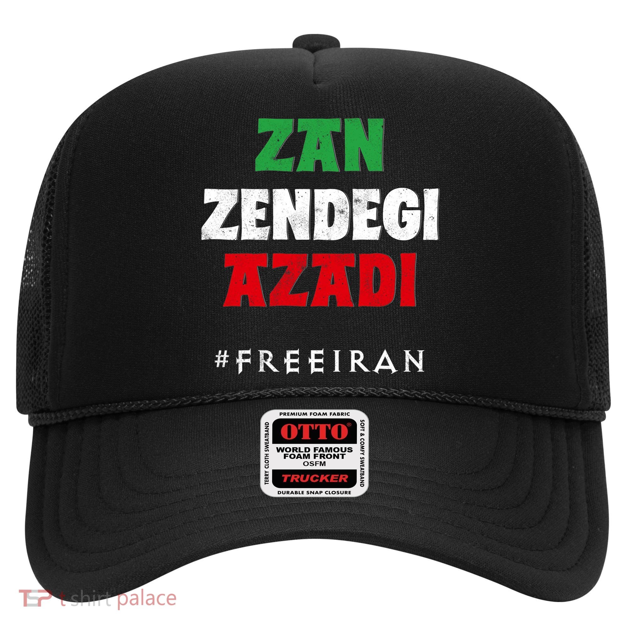 Iranian Flag ZAN ZENDEGI AZADI Support Iranian Women Protest Hat