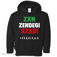 Iranian Flag ZAN ZENDEGI AZADI Support Iranian Women Protest Toddler Hoodie thumb 0