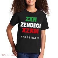 Iranian Flag ZAN ZENDEGI AZADI Support Iranian Women Protest Kids T-Shirt thumb 2