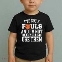IVe Got 5 Fouls Basketball Player Ball Shooting Toddler T-Shirt thumb 2