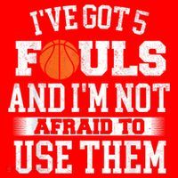 IVe Got 5 Fouls Basketball Player Ball Shooting Santa Hat thumb 1