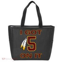 I Got 5 On It Washington Football Tote Bag thumb 0