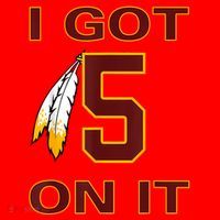 I Got 5 On It Washington Football Santa Hat thumb 1