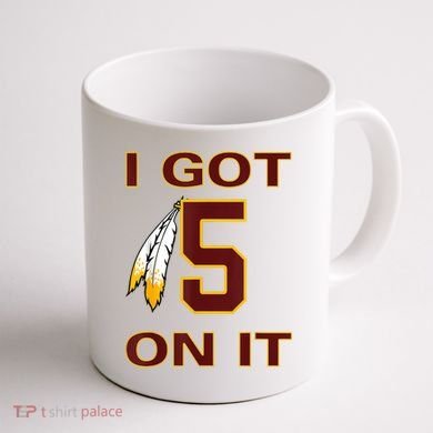 I Got 5 On It Washington Football Coffee Mug back