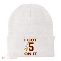 I Got 5 On It Washington Football Beanie thumb 0