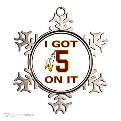 I Got 5 On It Washington Football Ornament