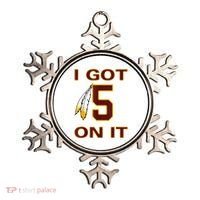 I Got 5 On It Washington Football Ornament thumb 0