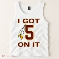 I Got 5 On It Washington Football Tank Top thumb 2
