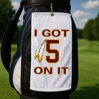 I Got 5 On It Washington Football Golf Towel thumb 2