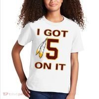 I Got 5 On It Washington Football Kids T-Shirt thumb 2