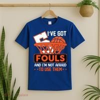I’ve Got 5 Fouls And I’m Not Afraid To Use Them Basketball T-Shirt thumb 2