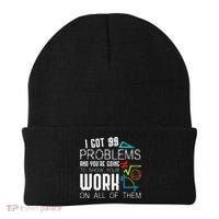 I Got 99 Problems Show Your Work Funny Tutor Math Teacher Beanie thumb 0
