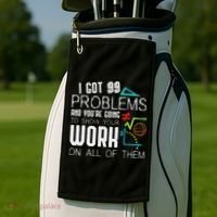I Got 99 Problems Show Your Work Funny Tutor Math Teacher Golf Towel thumb 2