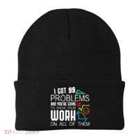 I Got 99 Problems Show Your Work Funny Tutor Math Teacher Beanie thumb 0