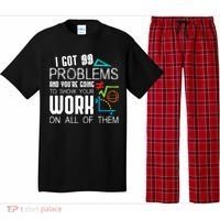 I Got 99 Problems Show Your Work Funny Tutor Math Teacher Pajama Set thumb 0