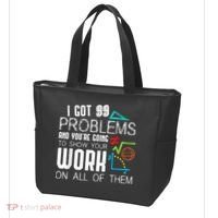 I Got 99 Problems Show Your Work Funny Tutor Math Teacher Tote Bag thumb 3