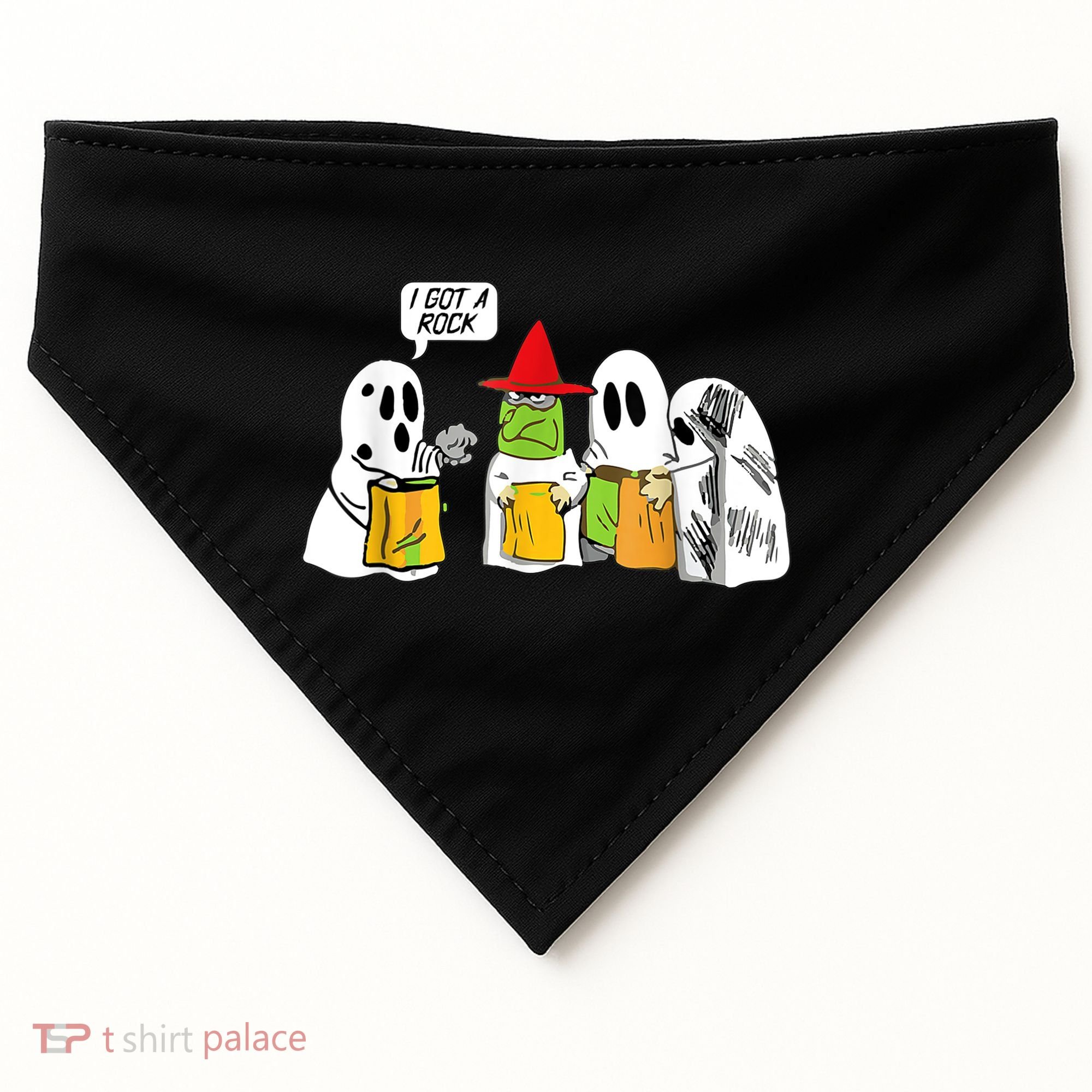 I Got A Rock Ghost, Halloween Party USA-Made Doggie Bandana