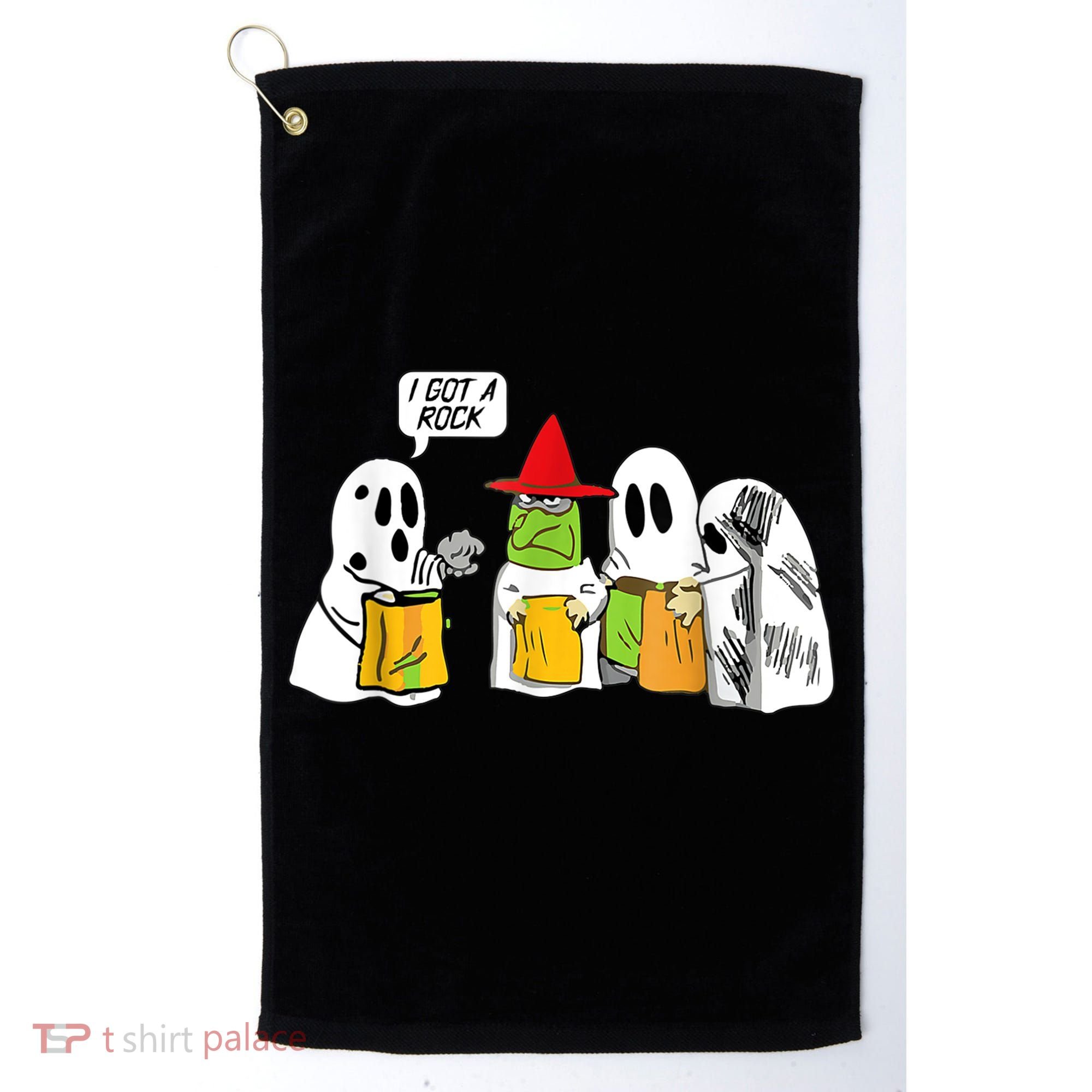 I Got A Rock Ghost, Halloween Party Golf Towel