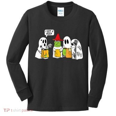 I Got A Rock Ghost, Halloween Party Kids Long Sleeve Shirt