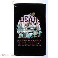 I Got A Heart Like A Truck Runs On Dreams Golf Towel thumb 0