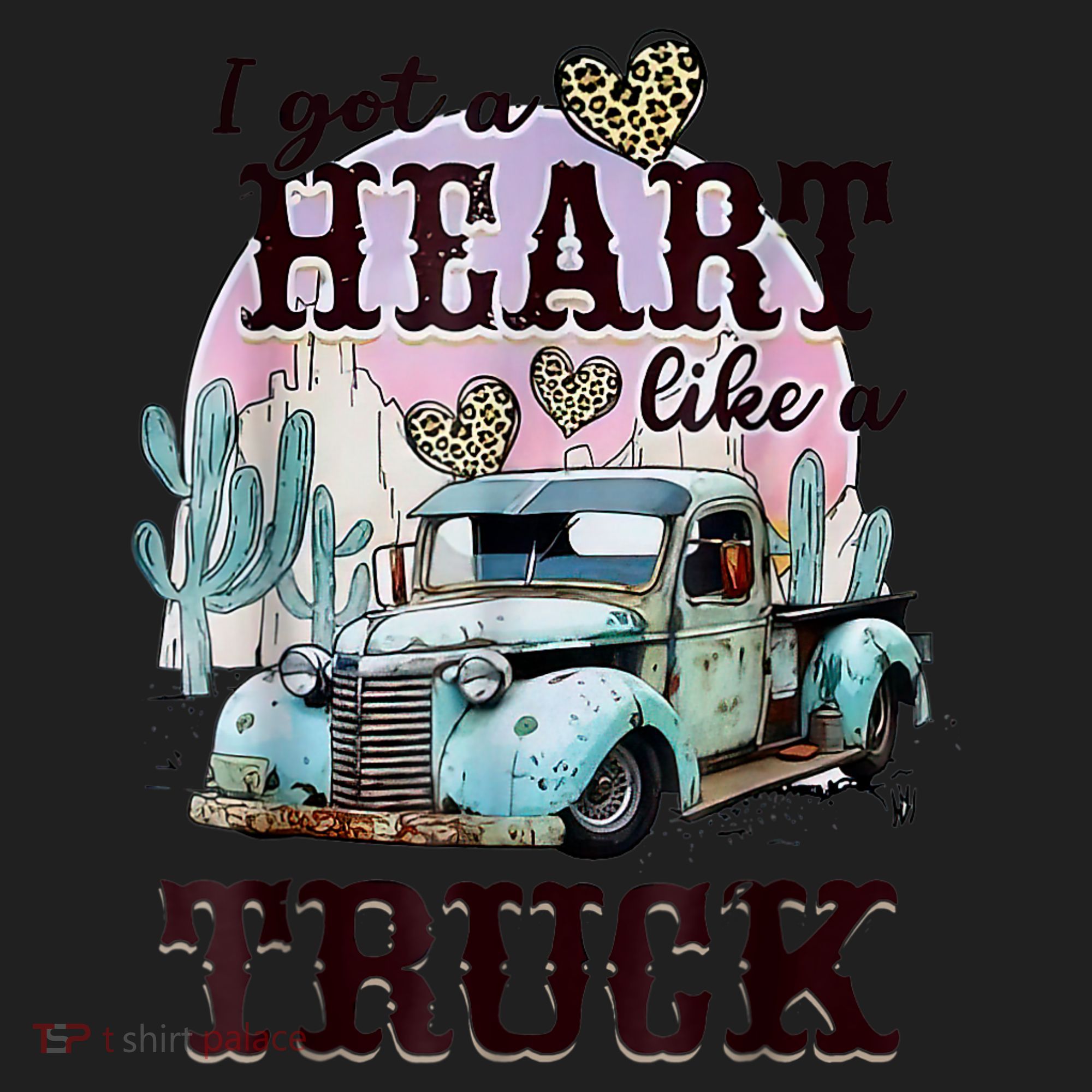 I Got A Heart Like A Truck Runs On Dreams Golf Towel