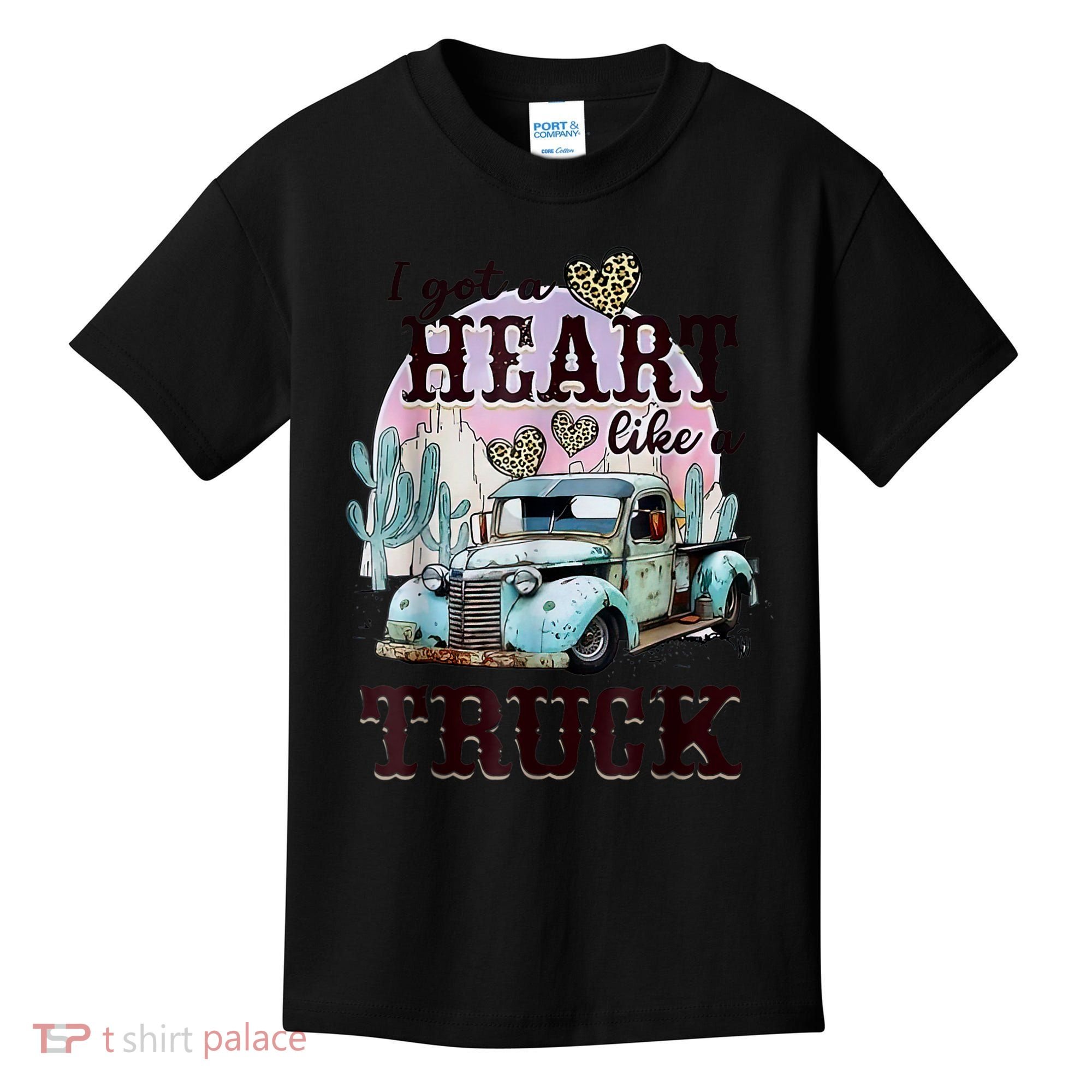 I Got A Heart Like A Truck Runs On Dreams Kids T-Shirt