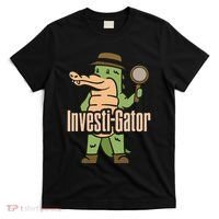 Investi Gator Alligator Spy Private Detective Investigator T-Shirt thumb 0