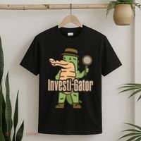 Investi Gator Alligator Spy Private Detective Investigator T-Shirt thumb 2