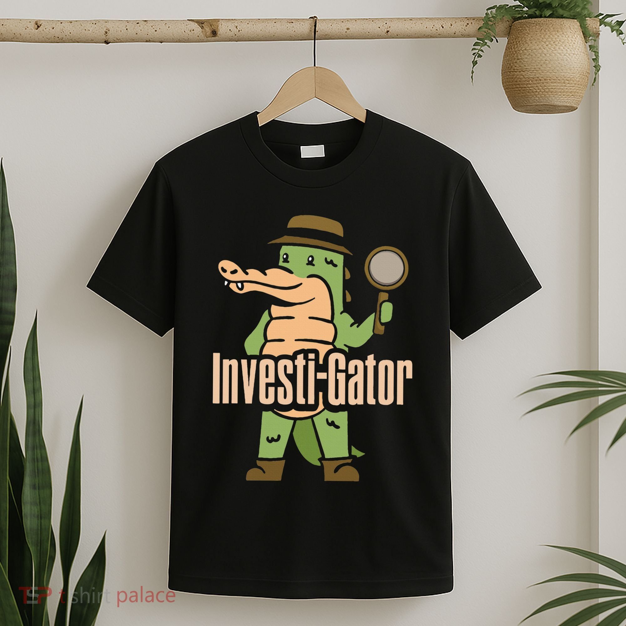 Investi Gator Alligator Spy Private Detective Investigator T-Shirt