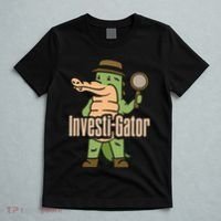 Investi Gator Alligator Spy Private Detective Investigator T-Shirt thumb 5