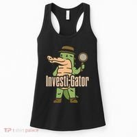 Investi Gator Alligator Spy Private Detective Investigator Women's Tank Top thumb 0