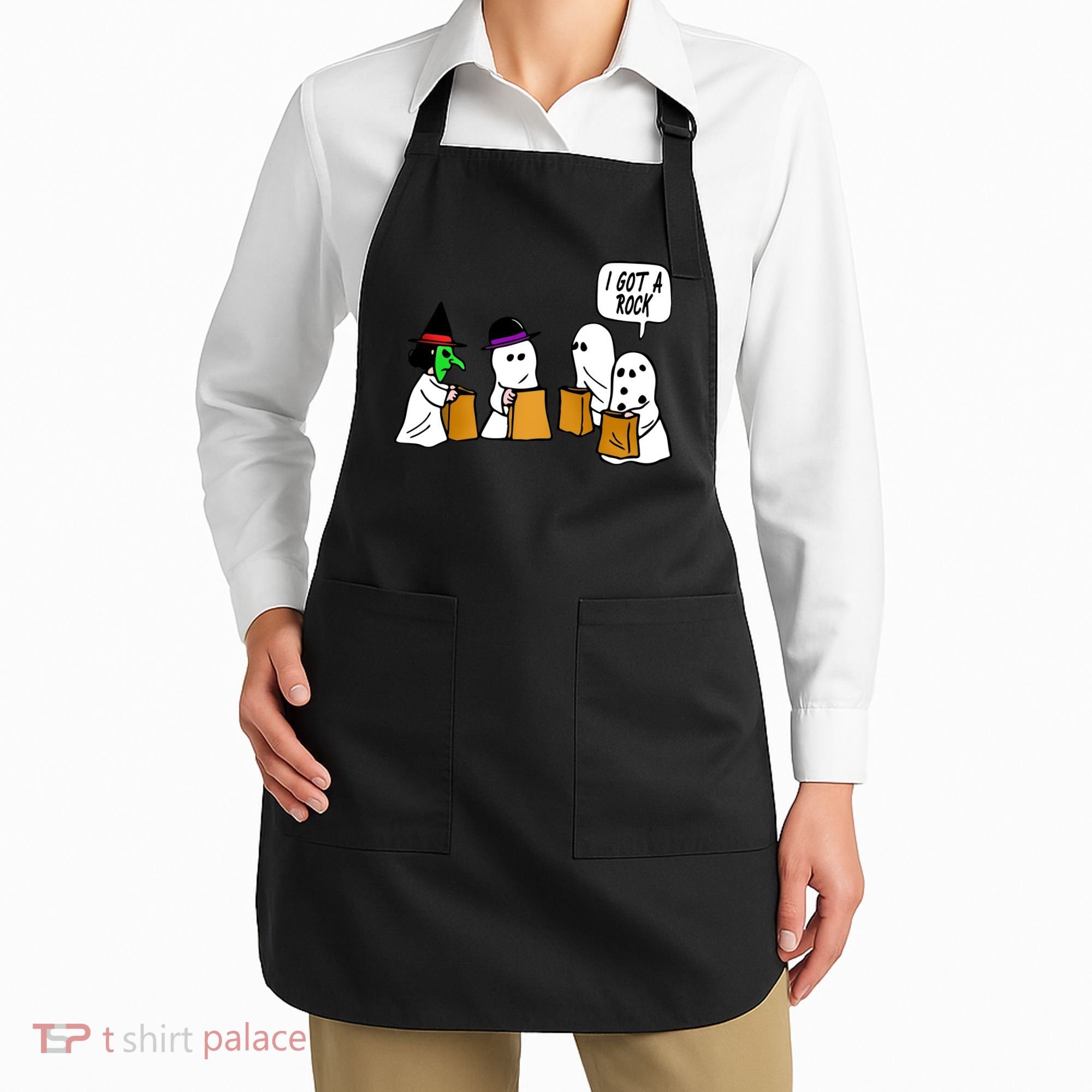 I Got A Rock Halloween Trick Or Treat Apron