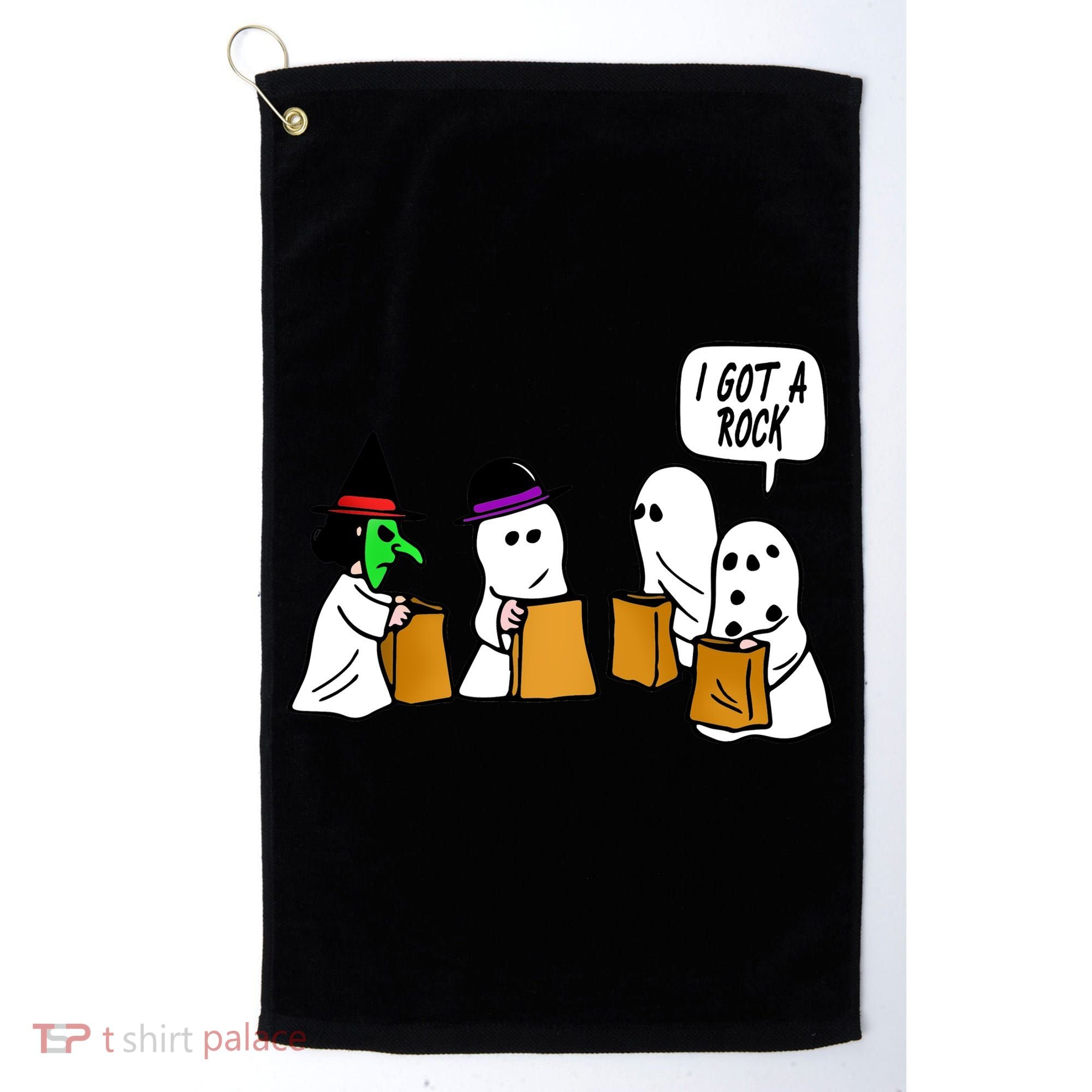 I Got A Rock Halloween Trick Or Treat Golf Towel