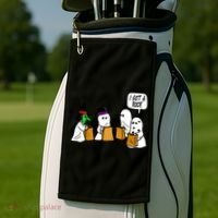 I Got A Rock Halloween Trick Or Treat Golf Towel thumb 2