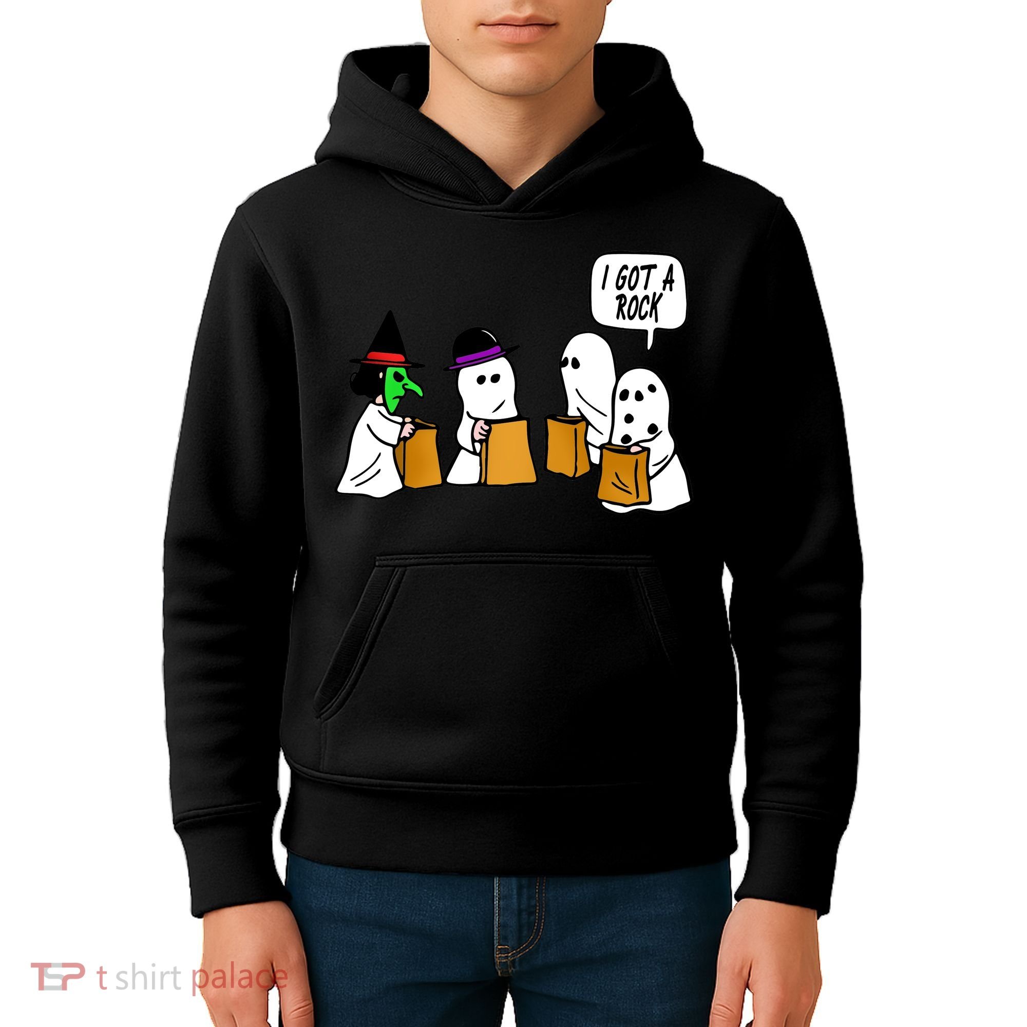 I Got A Rock Halloween Trick Or Treat Kids Hoodie
