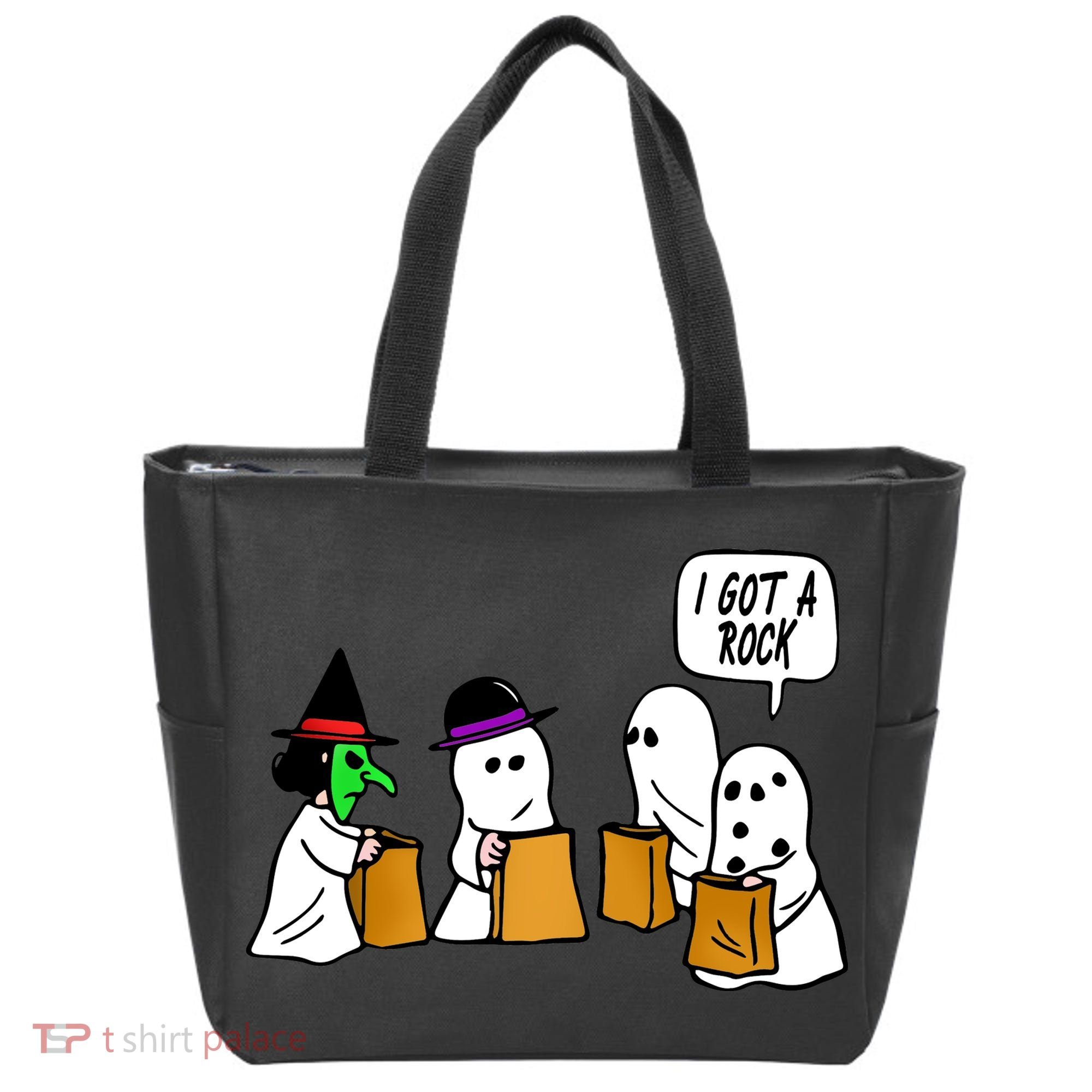 I Got A Rock Halloween Trick Or Treat Tote Bag