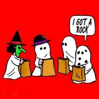I Got A Rock Halloween Trick Or Treat Santa Hat thumb 1