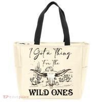 I Got A Thing For The Wild Ones Western Tote Bag thumb 0