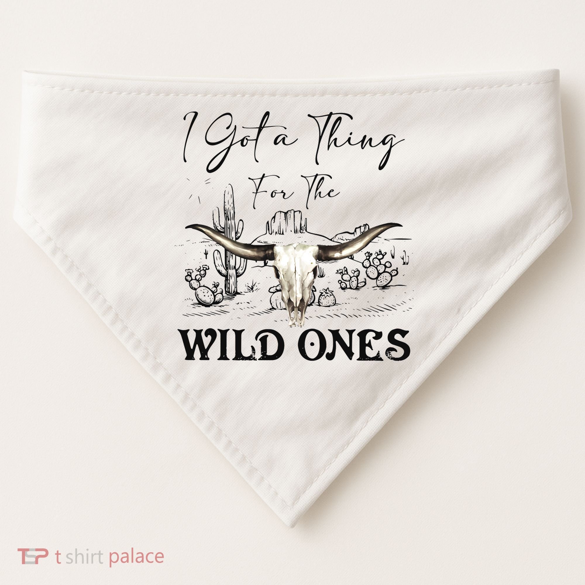 I Got A Thing For The Wild Ones Western USA-Made Doggie Bandana