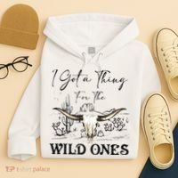 I Got A Thing For The Wild Ones Western Hoodie thumb 4