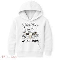 I Got A Thing For The Wild Ones Western Kids Hoodie thumb 0