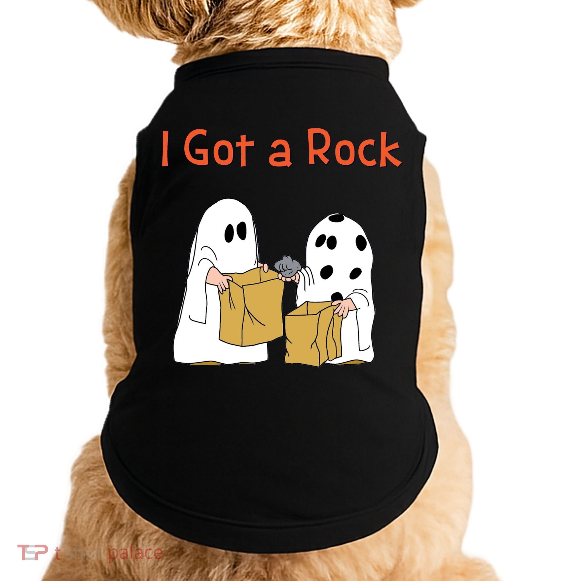 I Got A Rock Lazy Day Halloween Costume Funny Trick Or Treat Doggie Tank