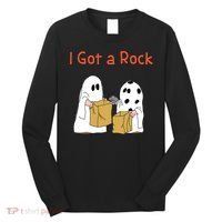 I Got A Rock Lazy Day Halloween Costume Funny Trick Or Treat Long Sleeve Shirt thumb 0