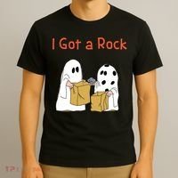 I Got A Rock Lazy Day Halloween Costume Funny Trick Or Treat T-Shirt thumb 3