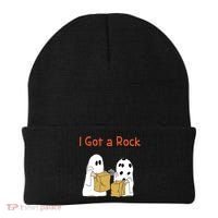 I Got A Rock Lazy Day Halloween Costume Funny Trick Or Treat Beanie thumb 0