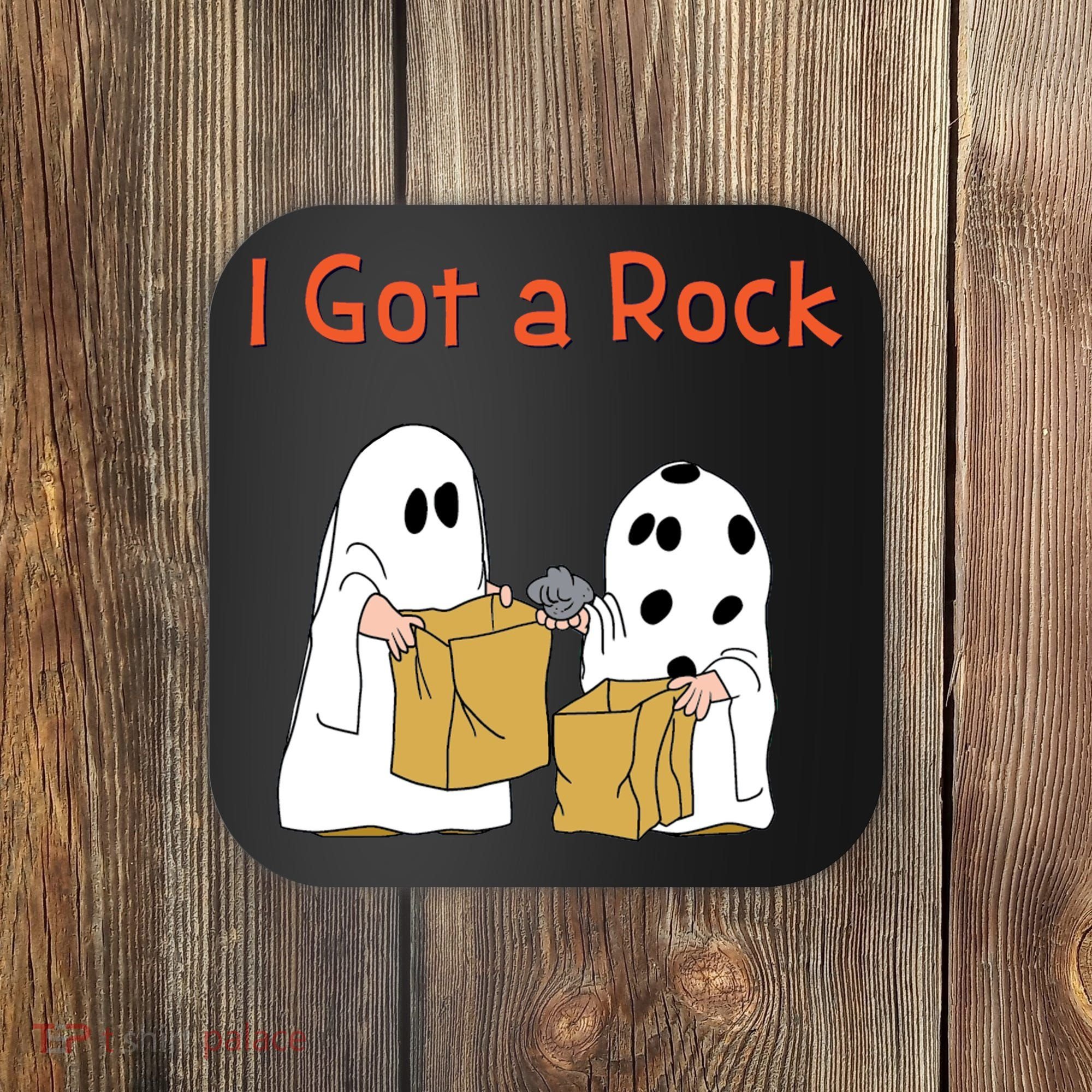 I Got A Rock Lazy Day Halloween Costume Funny Trick Or Treat Coaster